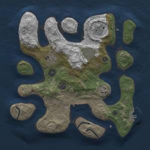 Thumbnail Rust Map: Procedural Map, Size: 2900, Seed: 3060, 16 Monuments