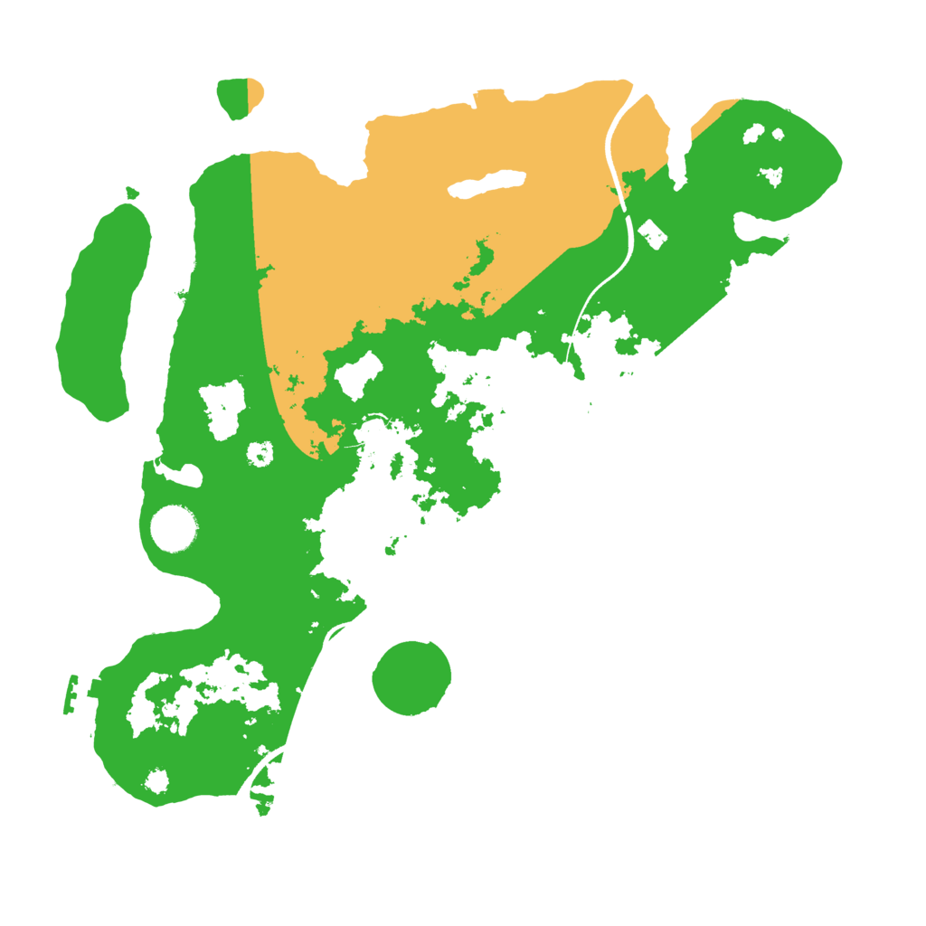 Biome Rust Map: Procedural Map, Size: 3500, Seed: 4561223