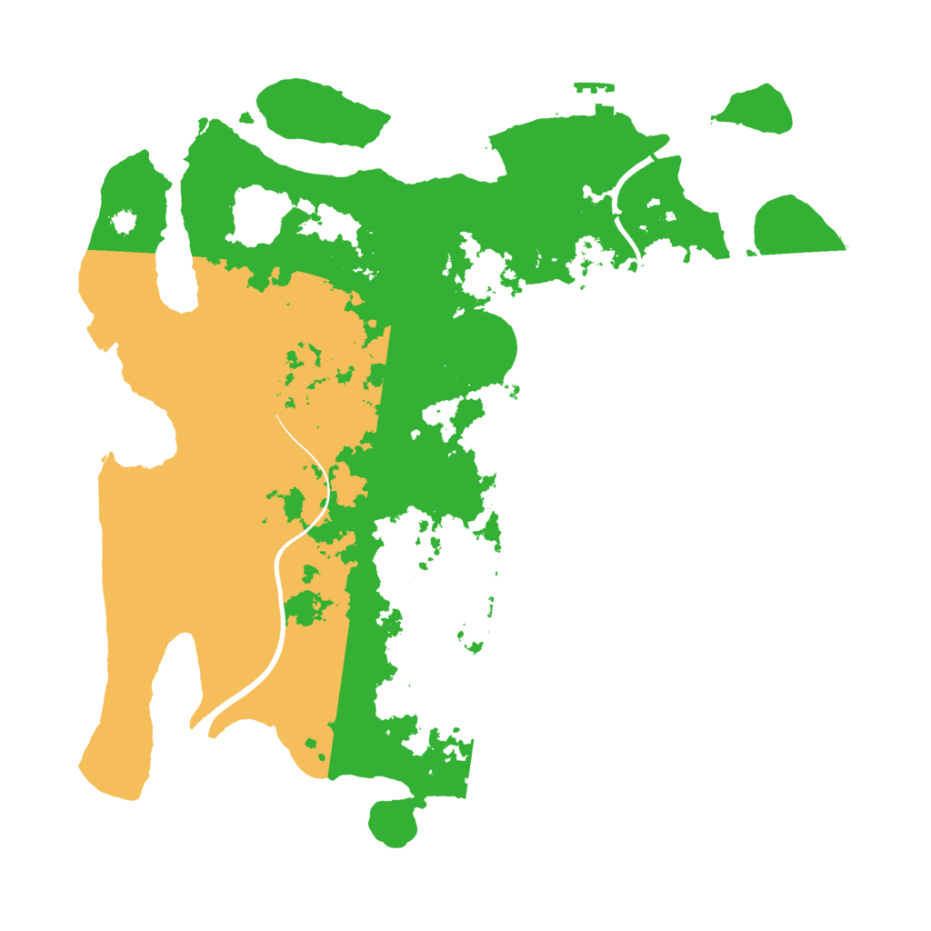 Biome Rust Map: Procedural Map, Size: 3500, Seed: 82644582