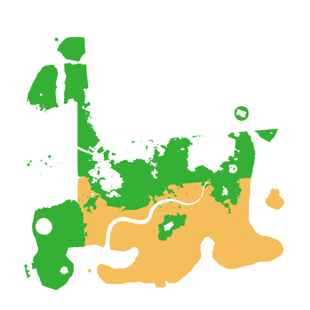Biome Rust Map: Procedural Map, Size: 3500, Seed: 111154