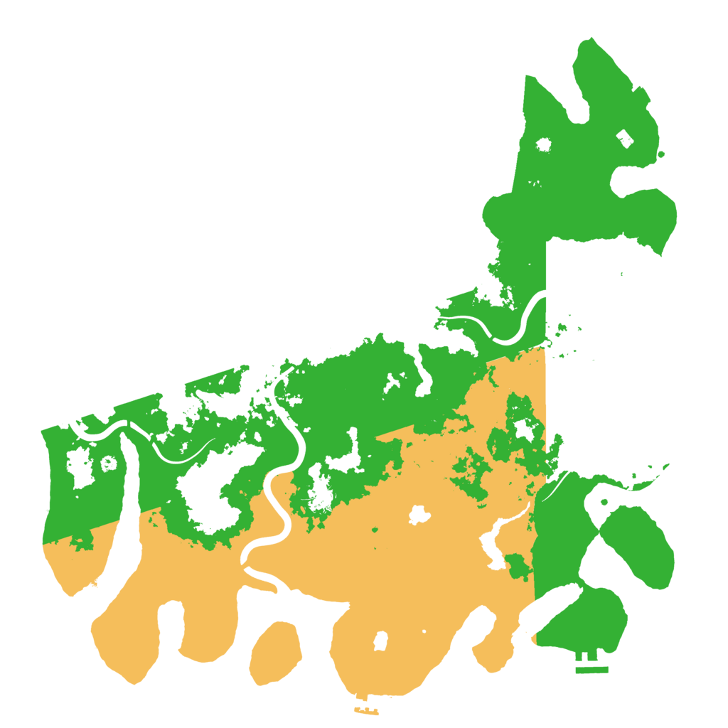Biome Rust Map: Procedural Map, Size: 4500, Seed: 96322287