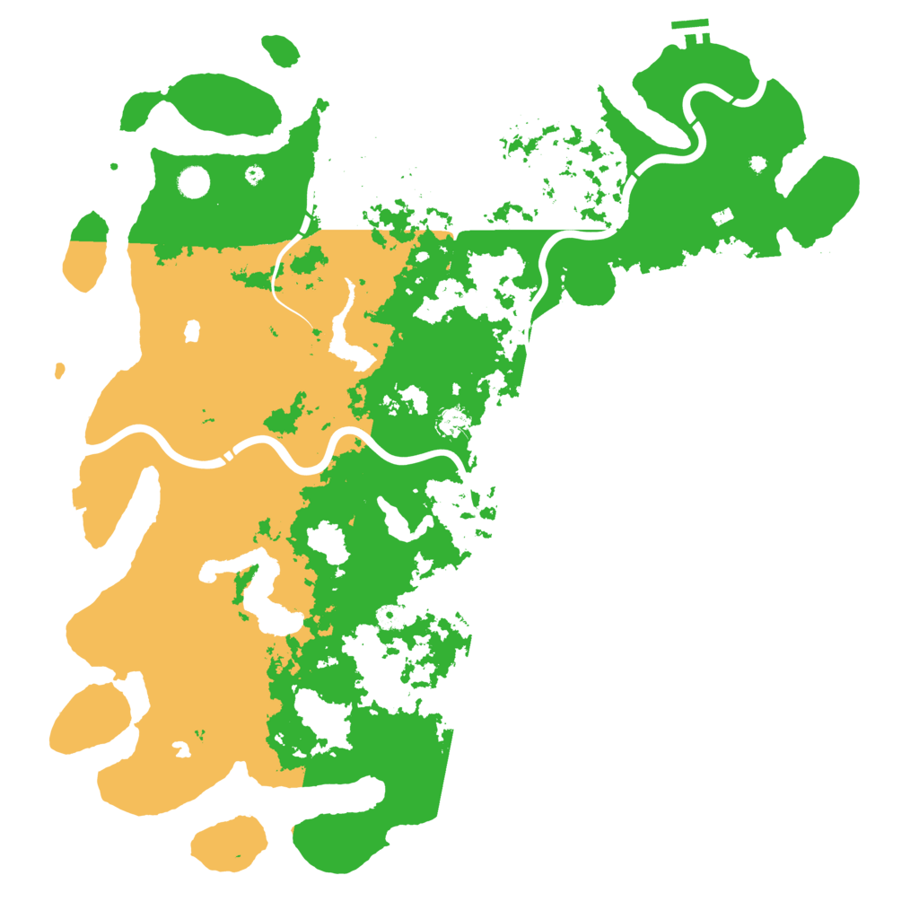 Biome Rust Map: Procedural Map, Size: 5000, Seed: 918180581