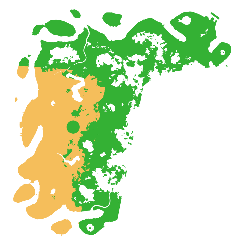 Biome Rust Map: Procedural Map, Size: 5000, Seed: 918180581