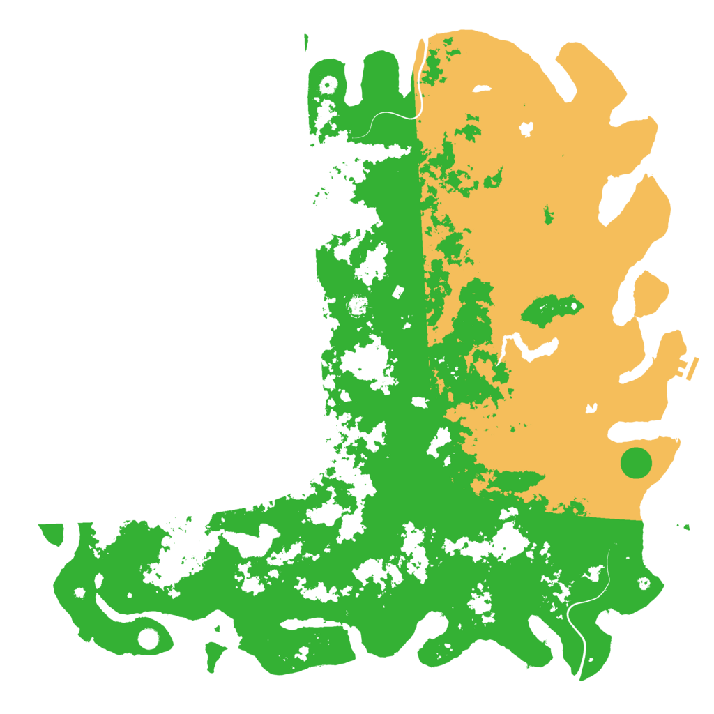 Biome Rust Map: Procedural Map, Size: 6000, Seed: 3750