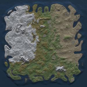 Thumbnail Rust Map: Procedural Map, Size: 6000, Seed: 3750, 19 Monuments