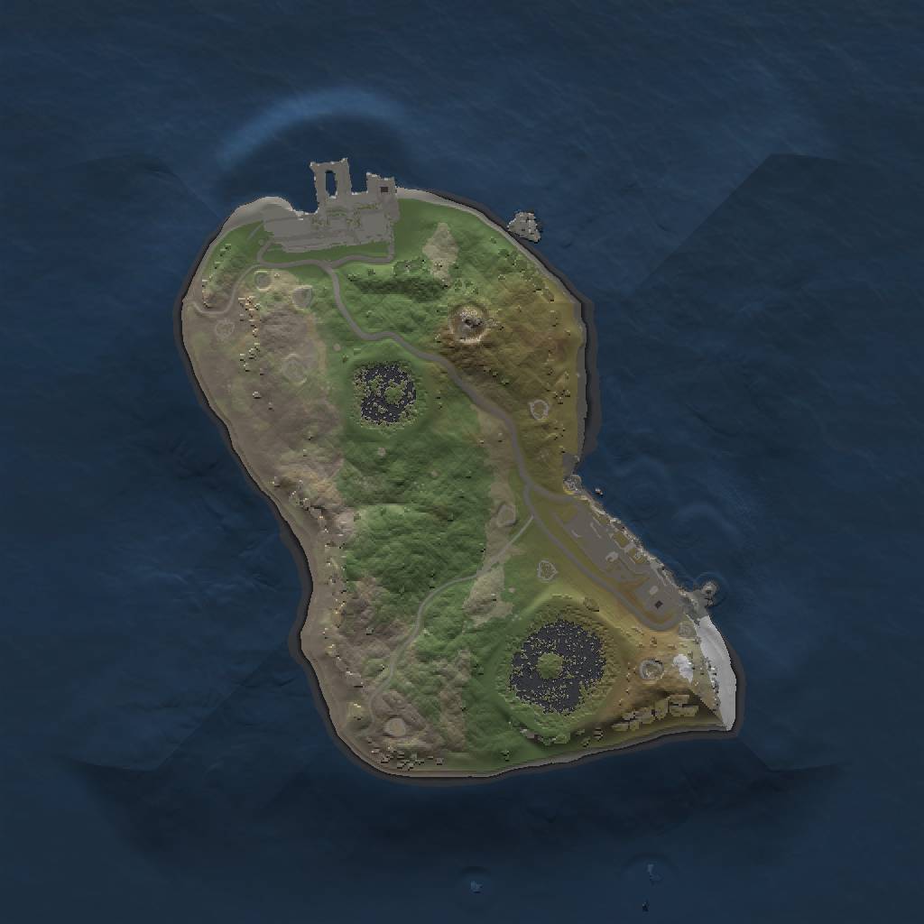 Rust Map: Procedural Map, Size: 1500, Seed: 83410080, 8 Monuments