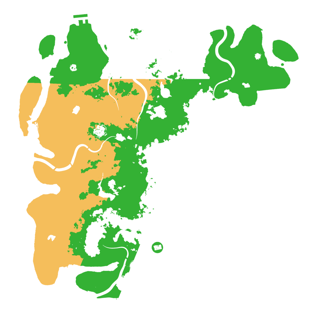 Biome Rust Map: Procedural Map, Size: 4500, Seed: 1166