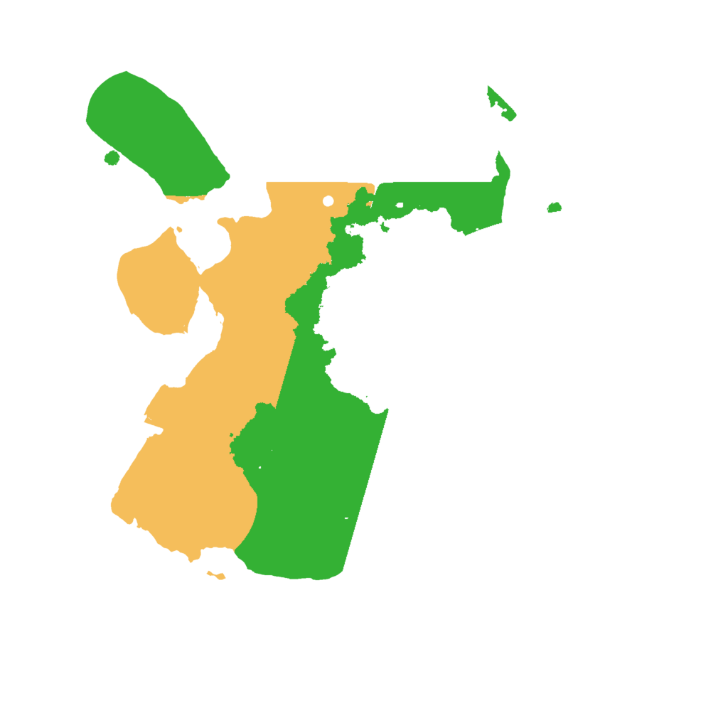 Biome Rust Map: Procedural Map, Size: 2000, Seed: 375432