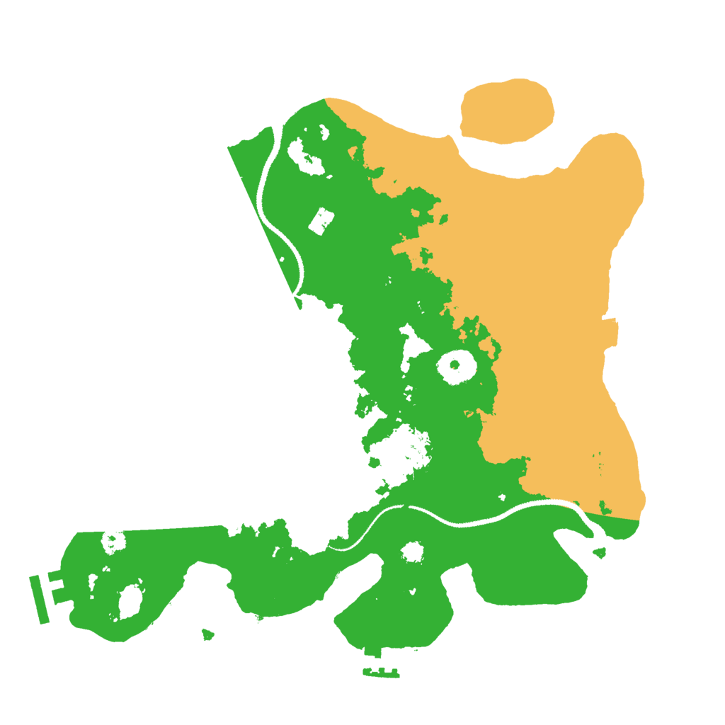 Biome Rust Map: Procedural Map, Size: 3000, Seed: 38663554