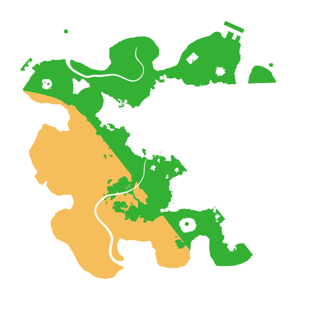 Biome Rust Map: Procedural Map, Size: 3000, Seed: 335592505