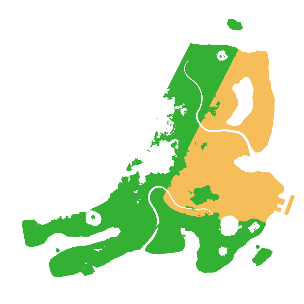 Biome Rust Map: Procedural Map, Size: 3000, Seed: 171254
