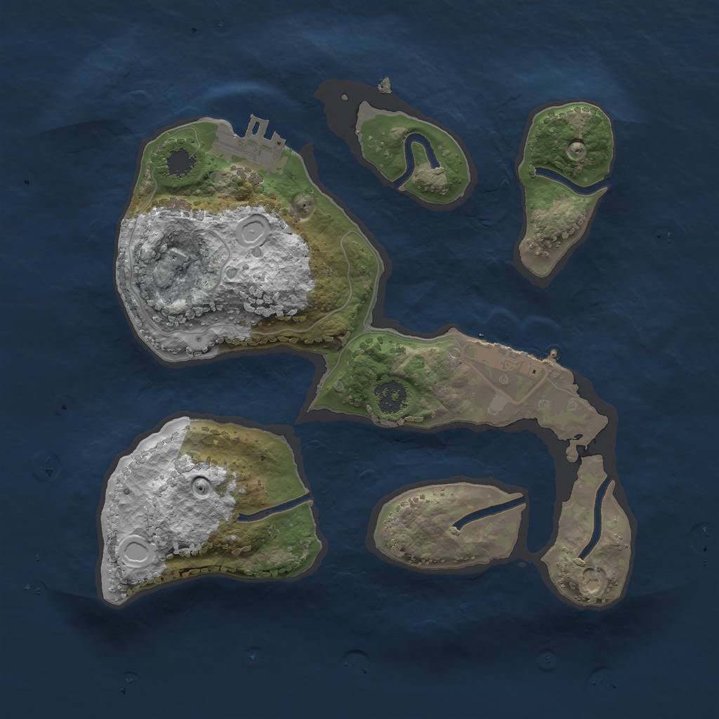 Rust Map: Procedural Map, Size: 2300, Seed: 66, 10 Monuments