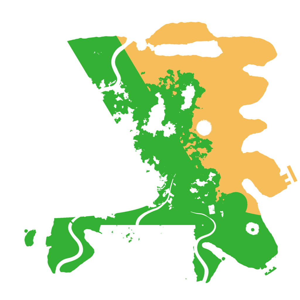 Biome Rust Map: Procedural Map, Size: 3500, Seed: 164795638