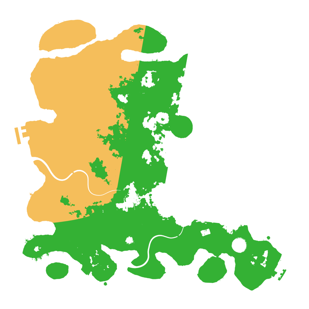 Biome Rust Map: Procedural Map, Size: 3700, Seed: 12344415