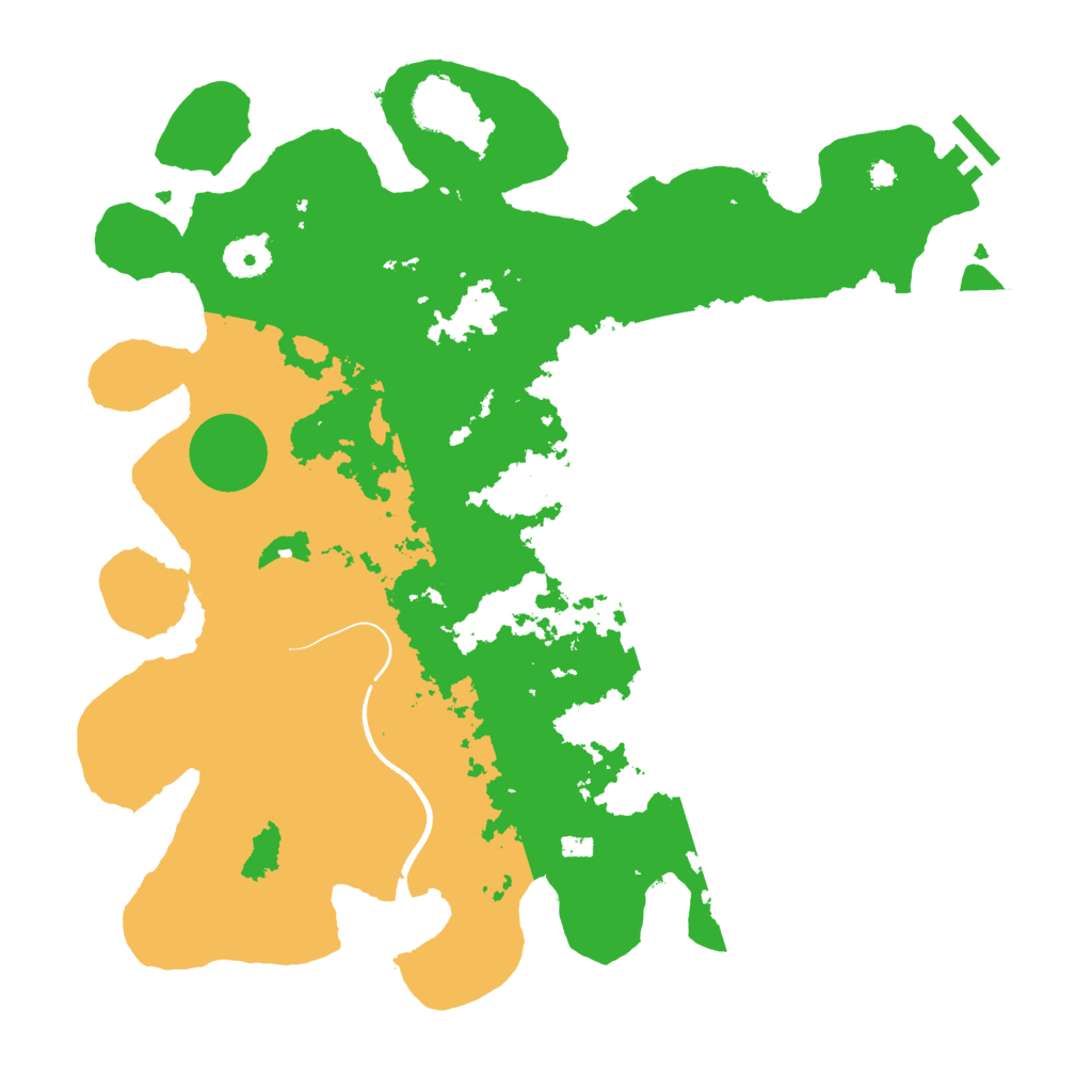 Biome Rust Map: Procedural Map, Size: 3700, Seed: 2095643231