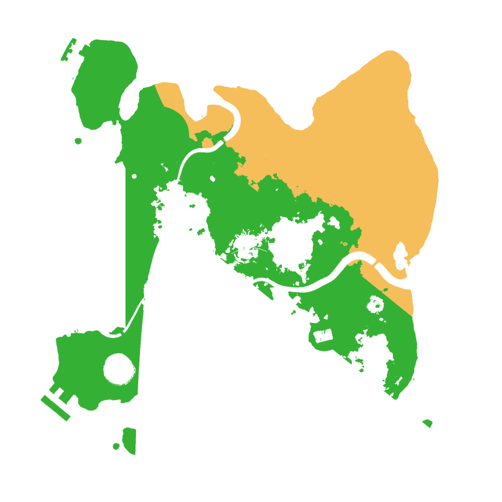 Biome Rust Map: Procedural Map, Size: 3000, Seed: 654684