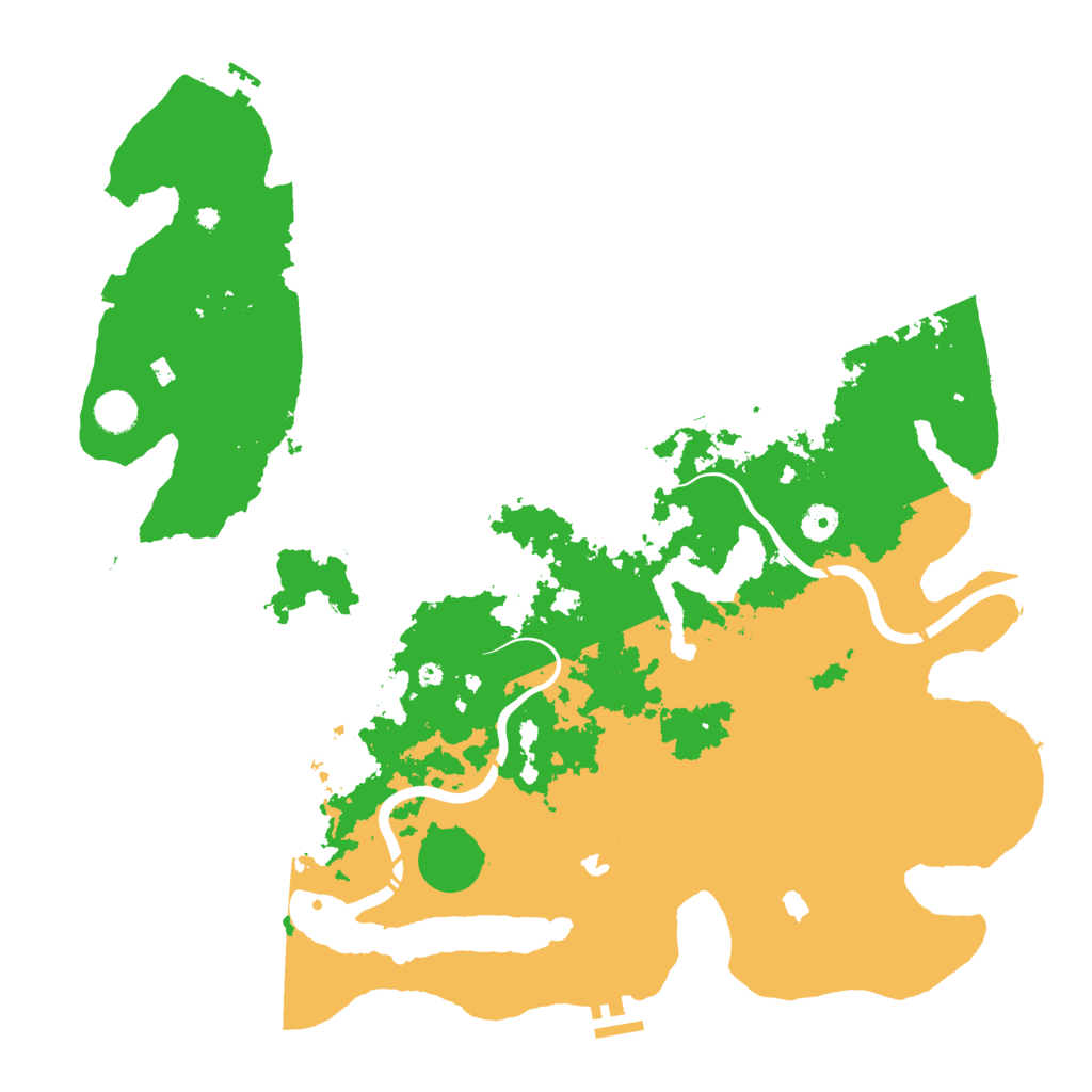 Biome Rust Map: Procedural Map, Size: 4500, Seed: 558060672