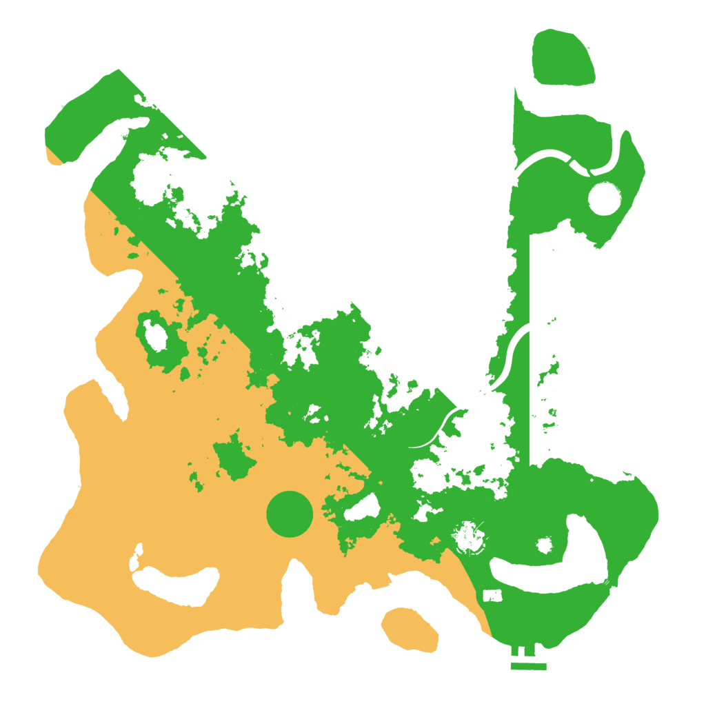 Biome Rust Map: Procedural Map, Size: 3998, Seed: 66143311