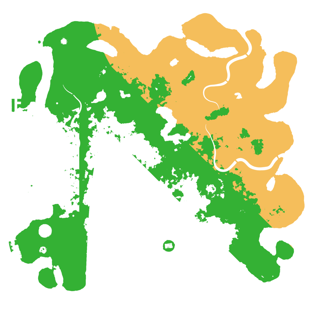 Biome Rust Map: Procedural Map, Size: 4500, Seed: 116733455