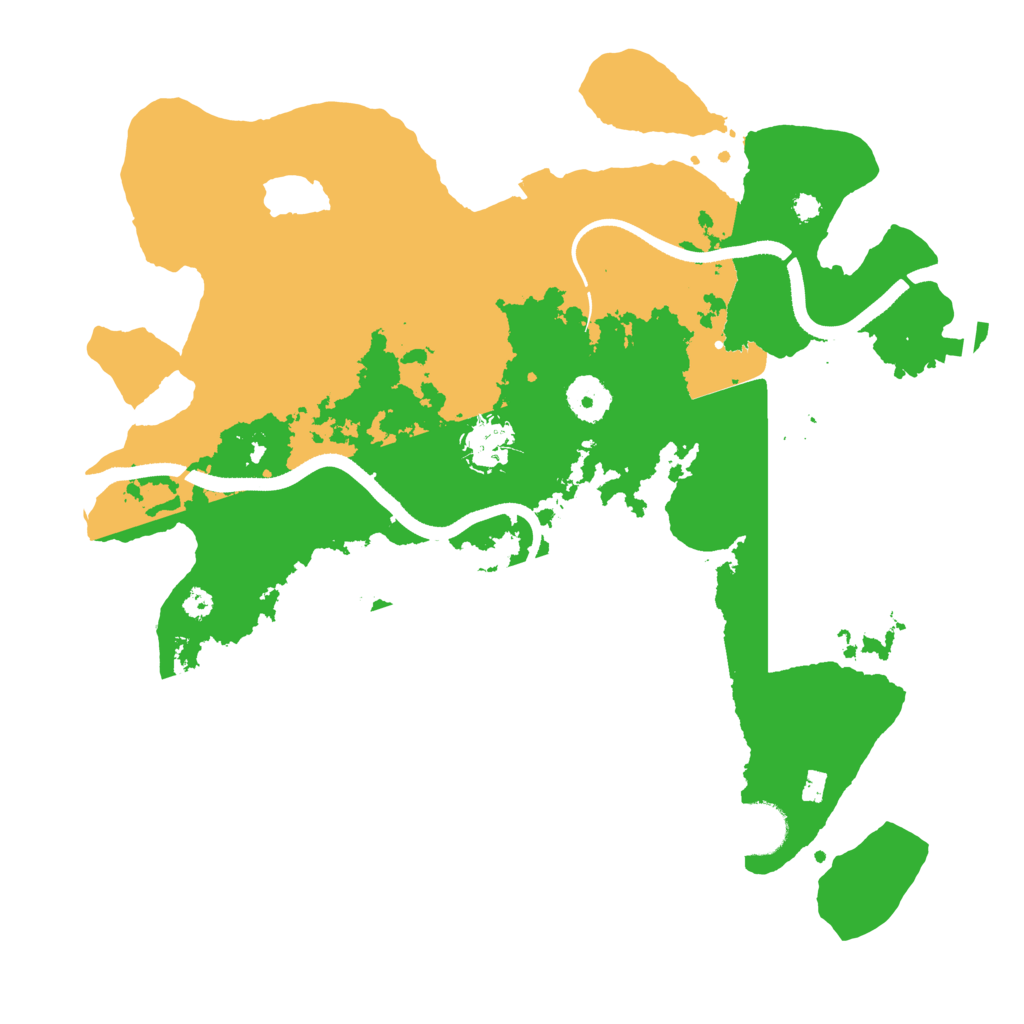 Biome Rust Map: Procedural Map, Size: 3500, Seed: 13985