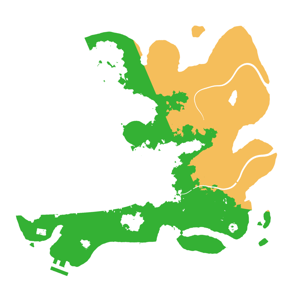 Biome Rust Map: Procedural Map, Size: 3250, Seed: 501119585