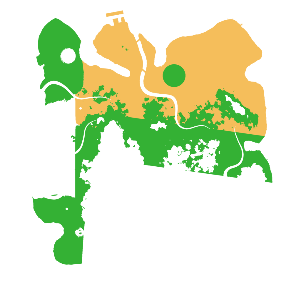 Biome Rust Map: Procedural Map, Size: 3500, Seed: 595253239