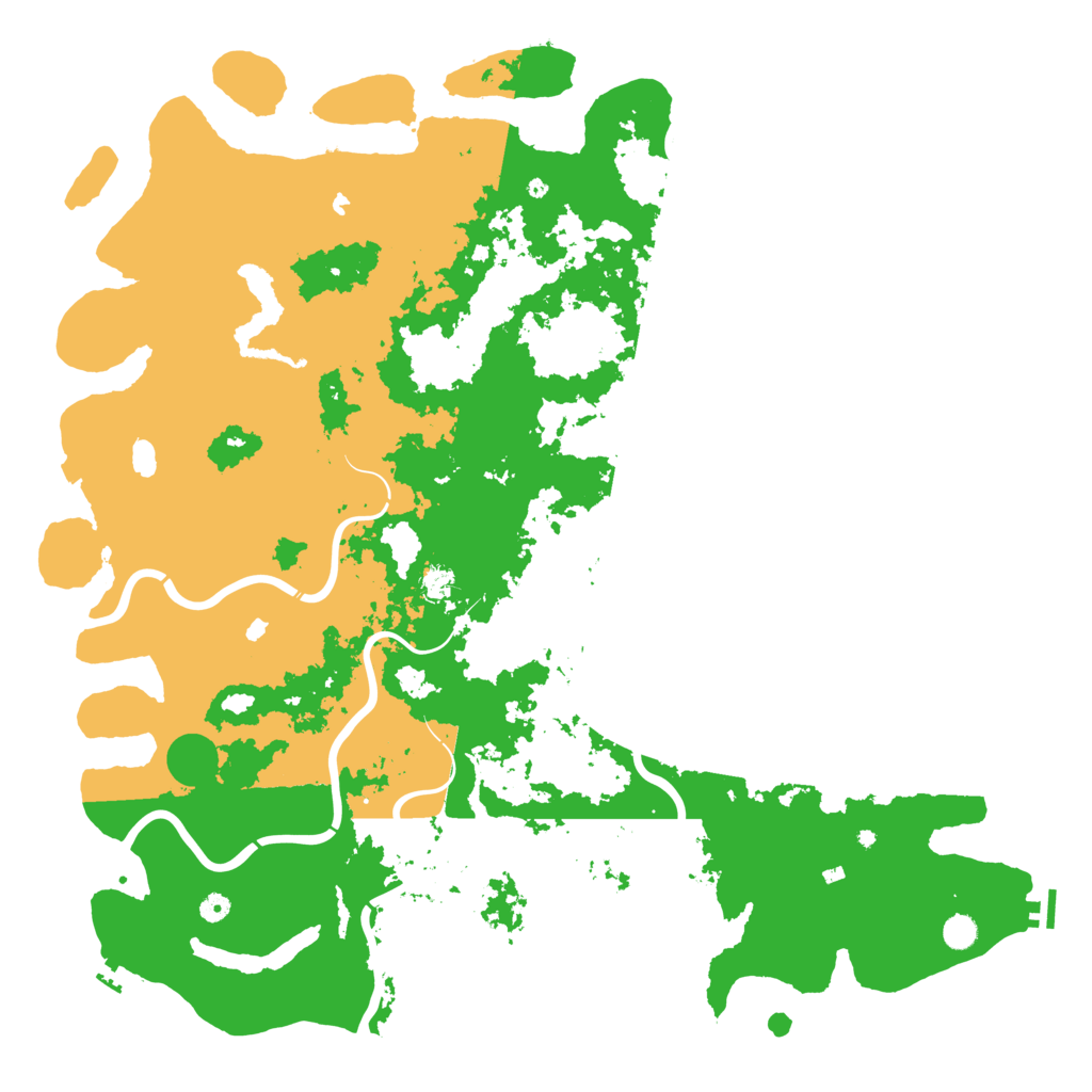 Biome Rust Map: Procedural Map, Size: 5600, Seed: 8000
