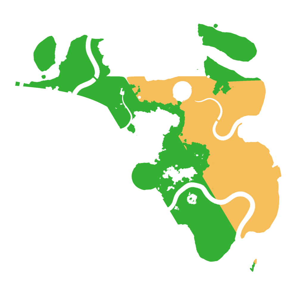 Biome Rust Map: Procedural Map, Size: 3000, Seed: 1656801329