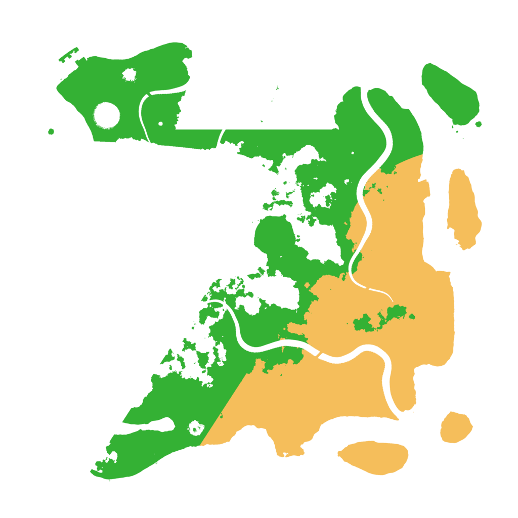 Biome Rust Map: Procedural Map, Size: 3500, Seed: 721398465