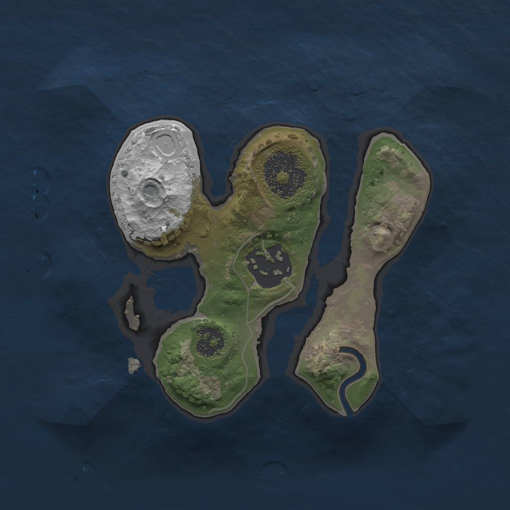 Rust Map: Procedural Map, Size: 1750, Seed: 754819910, 7 Monuments