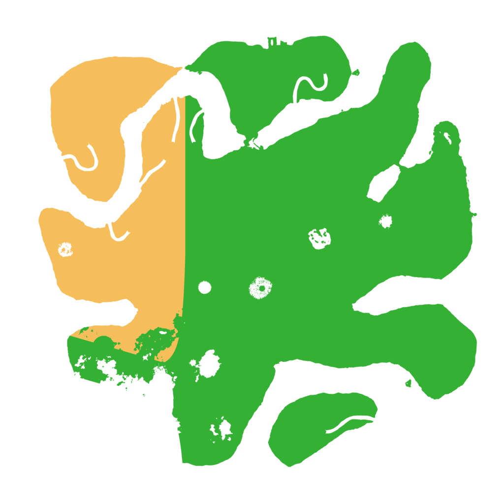 Biome Rust Map: Procedural Map, Size: 3500, Seed: 41551515