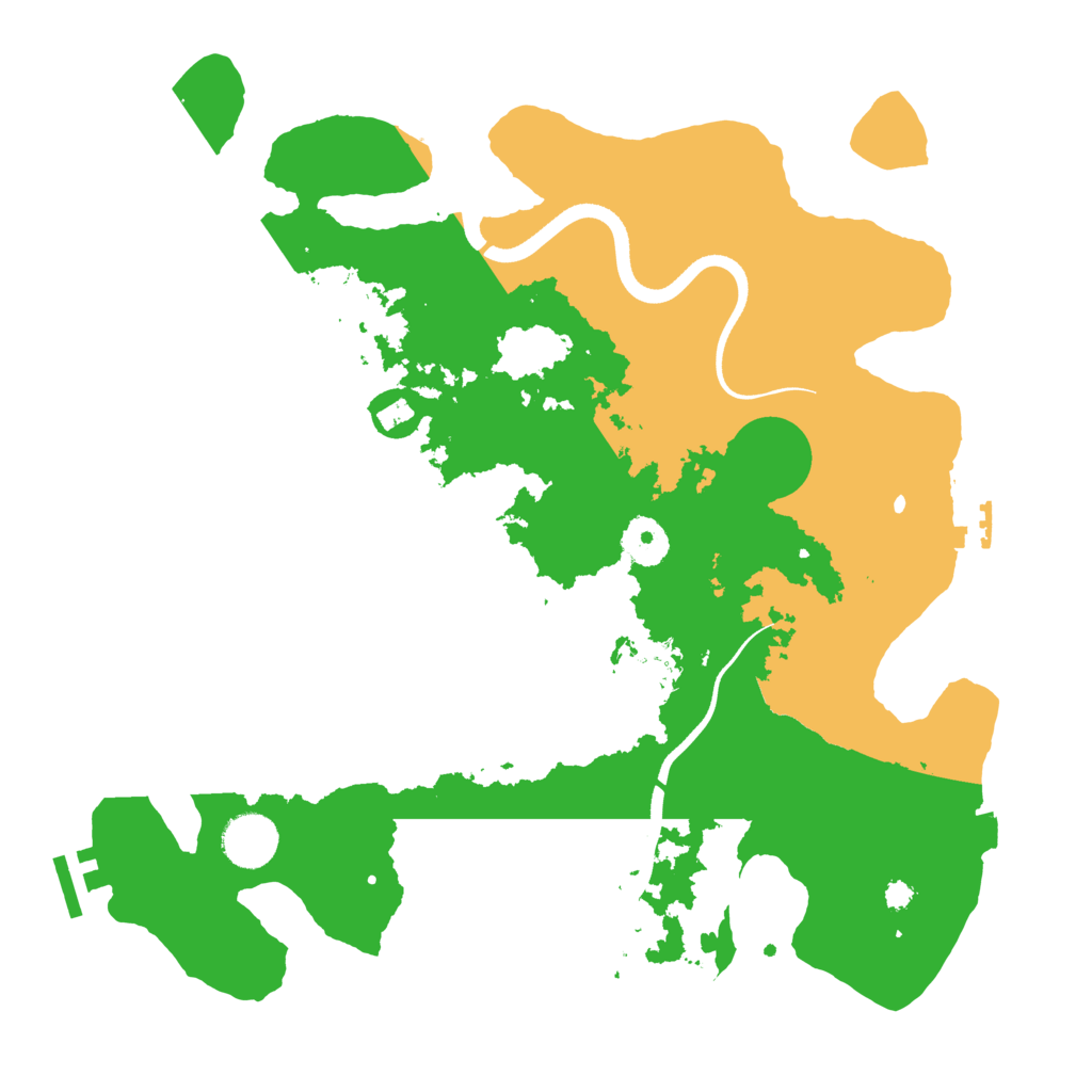 Biome Rust Map: Procedural Map, Size: 3500, Seed: 51242
