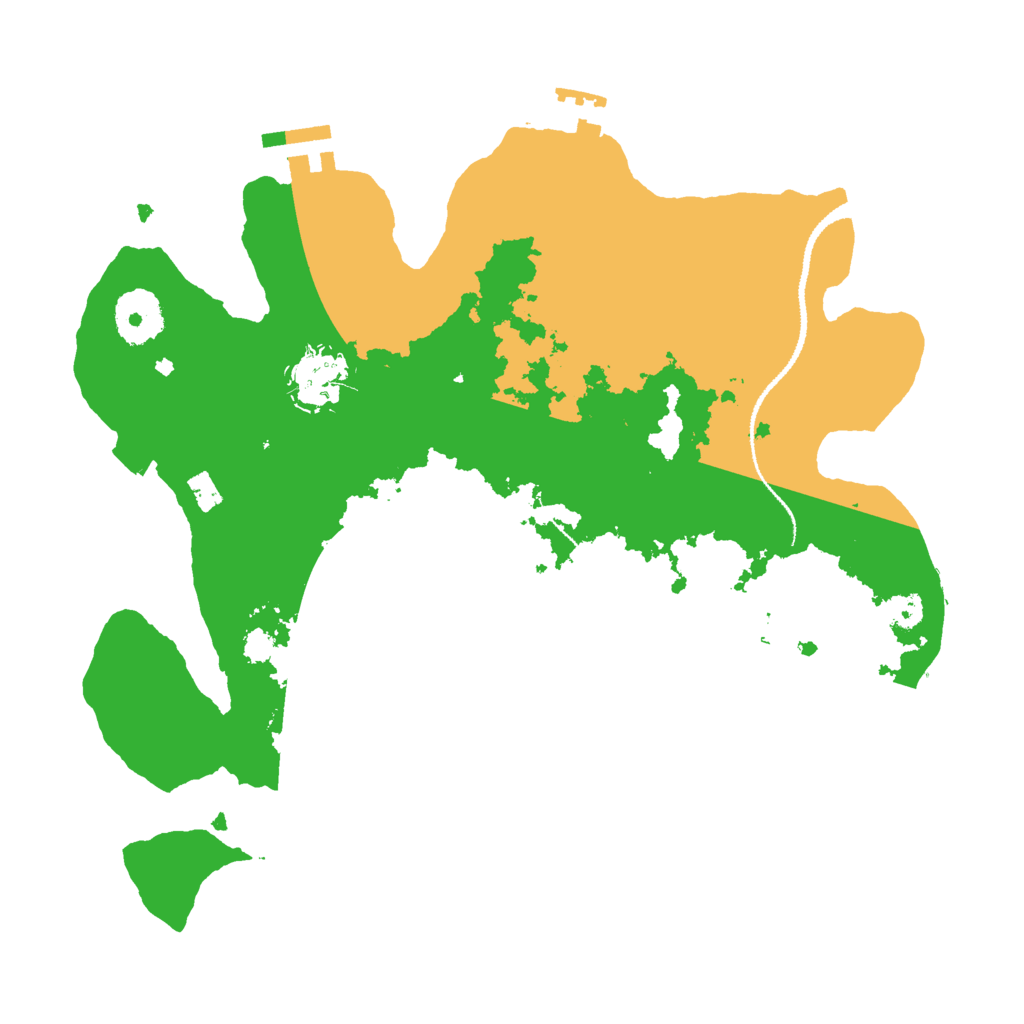 Biome Rust Map: Procedural Map, Size: 3000, Seed: 123384921