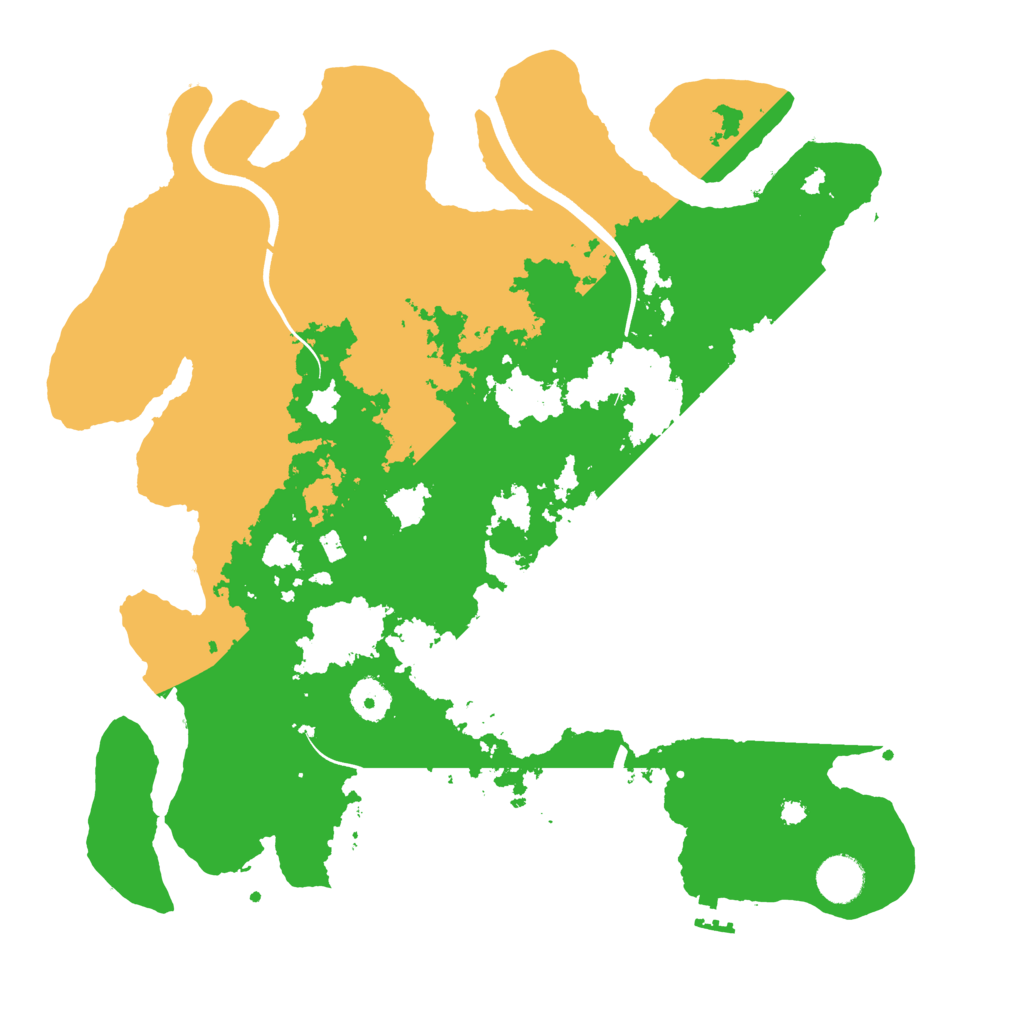 Biome Rust Map: Procedural Map, Size: 3800, Seed: 13341