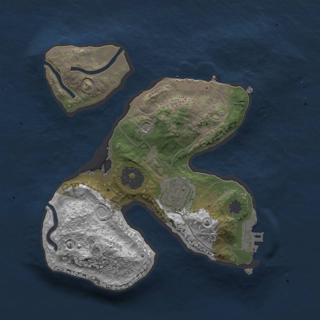 Rust Map: Procedural Map, Size: 2100, Seed: 2147483647, 11 Monuments