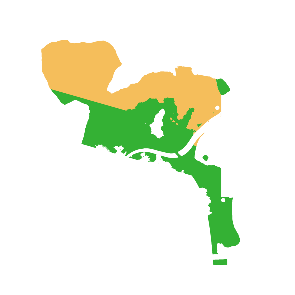 Biome Rust Map: Procedural Map, Size: 2100, Seed: 2147483647