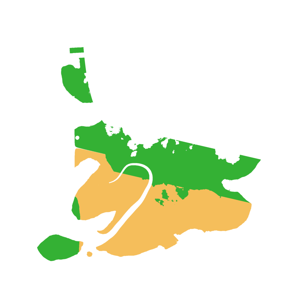 Biome Rust Map: Procedural Map, Size: 2200, Seed: 8976