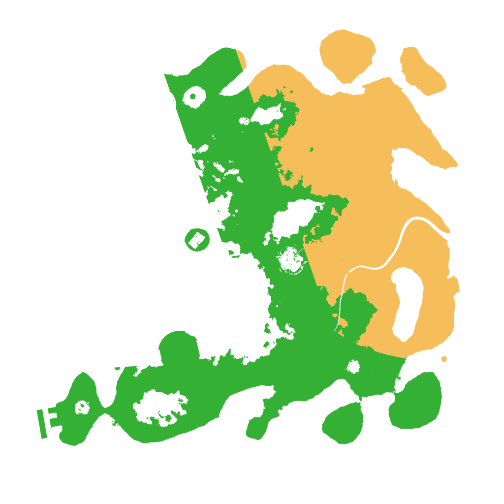 Biome Rust Map: Procedural Map, Size: 3500, Seed: 78999178