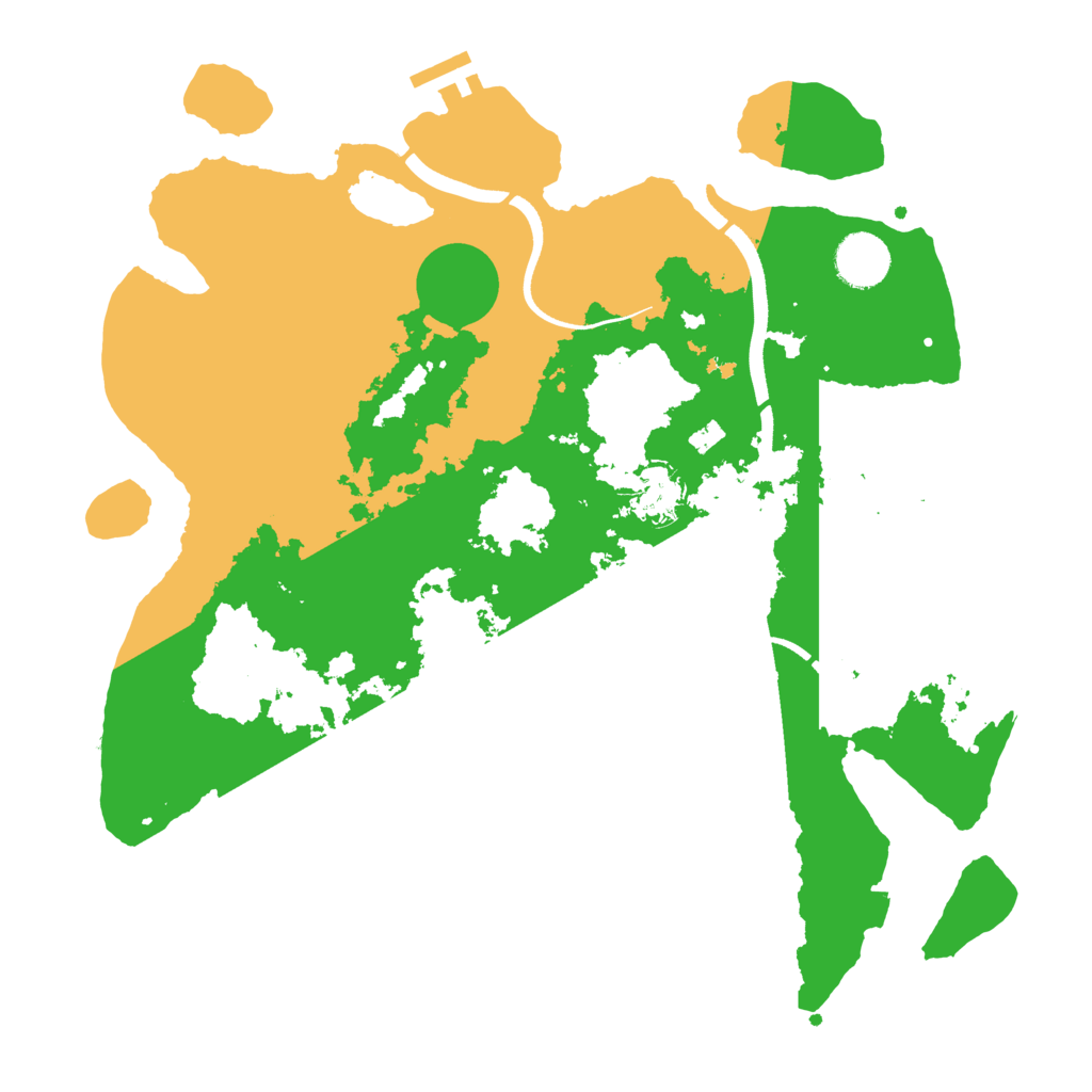 Biome Rust Map: Procedural Map, Size: 3500, Seed: 11311444