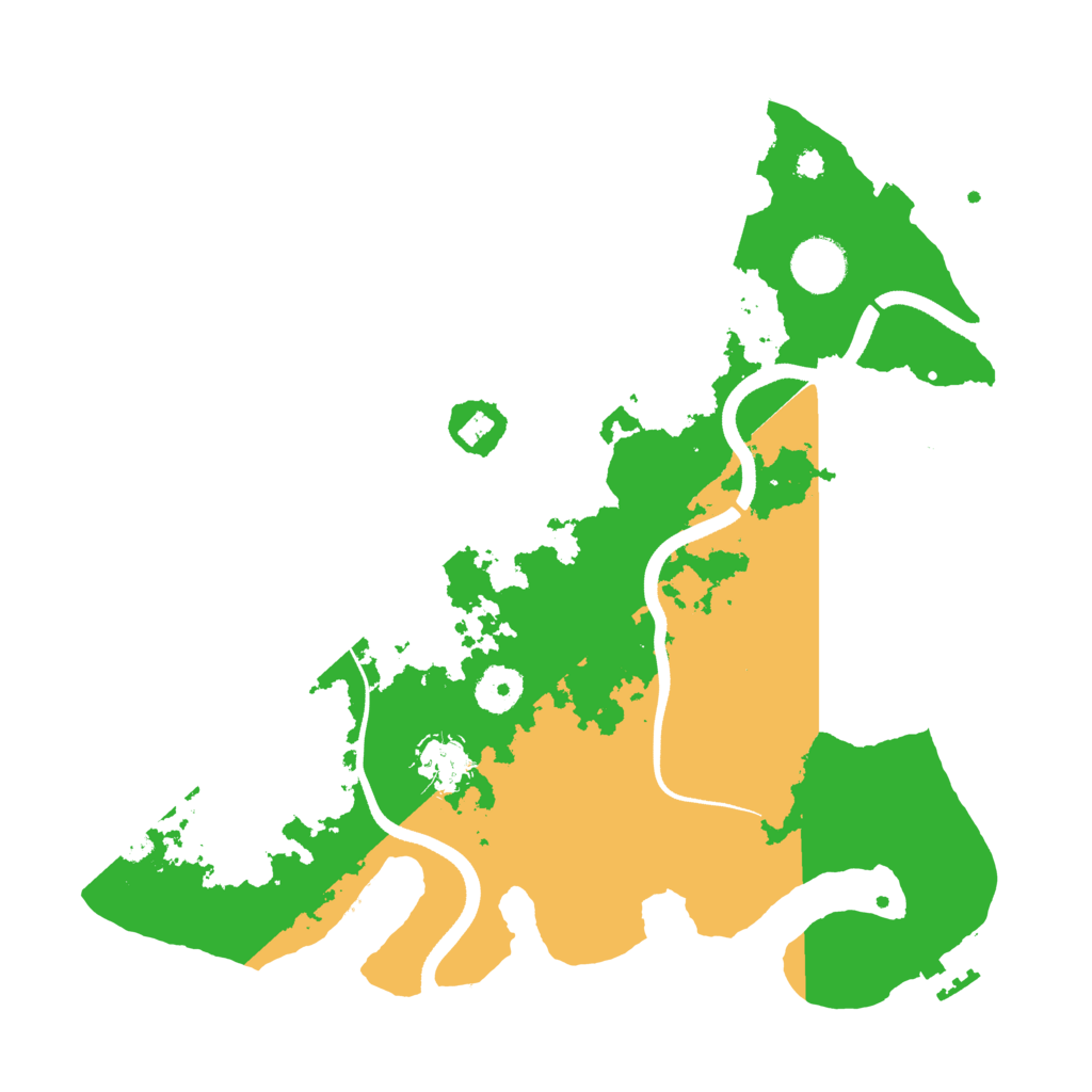 Biome Rust Map: Procedural Map, Size: 3500, Seed: 596382153
