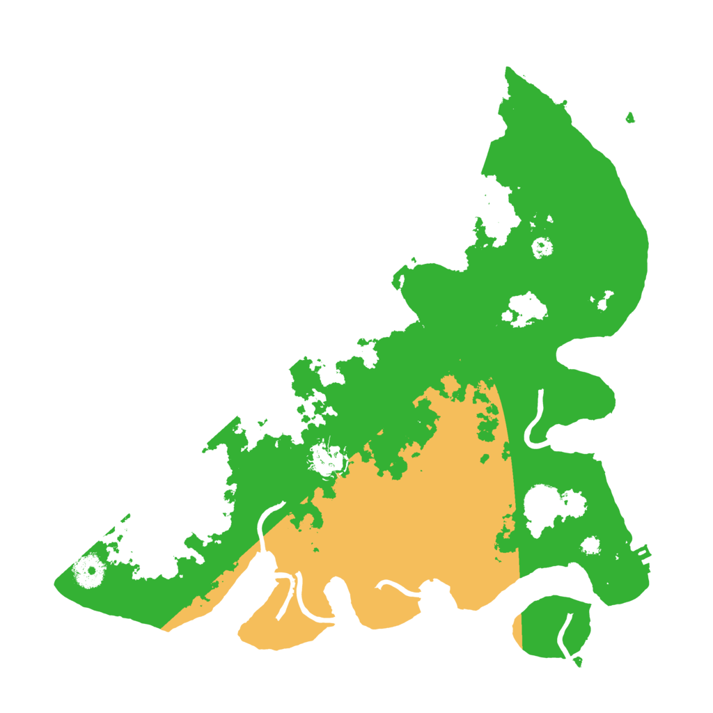 Biome Rust Map: Procedural Map, Size: 3500, Seed: 596382153