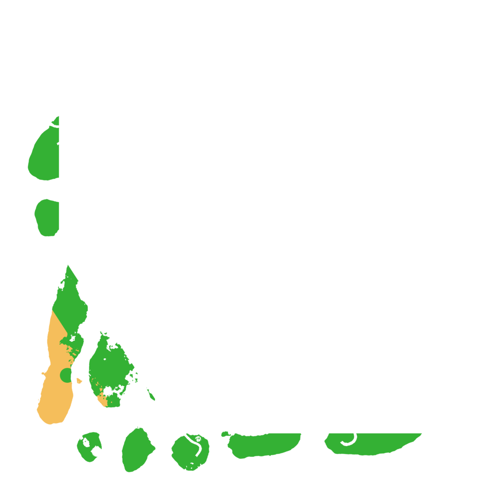Biome Rust Map: Procedural Map, Size: 4500, Seed: 557469