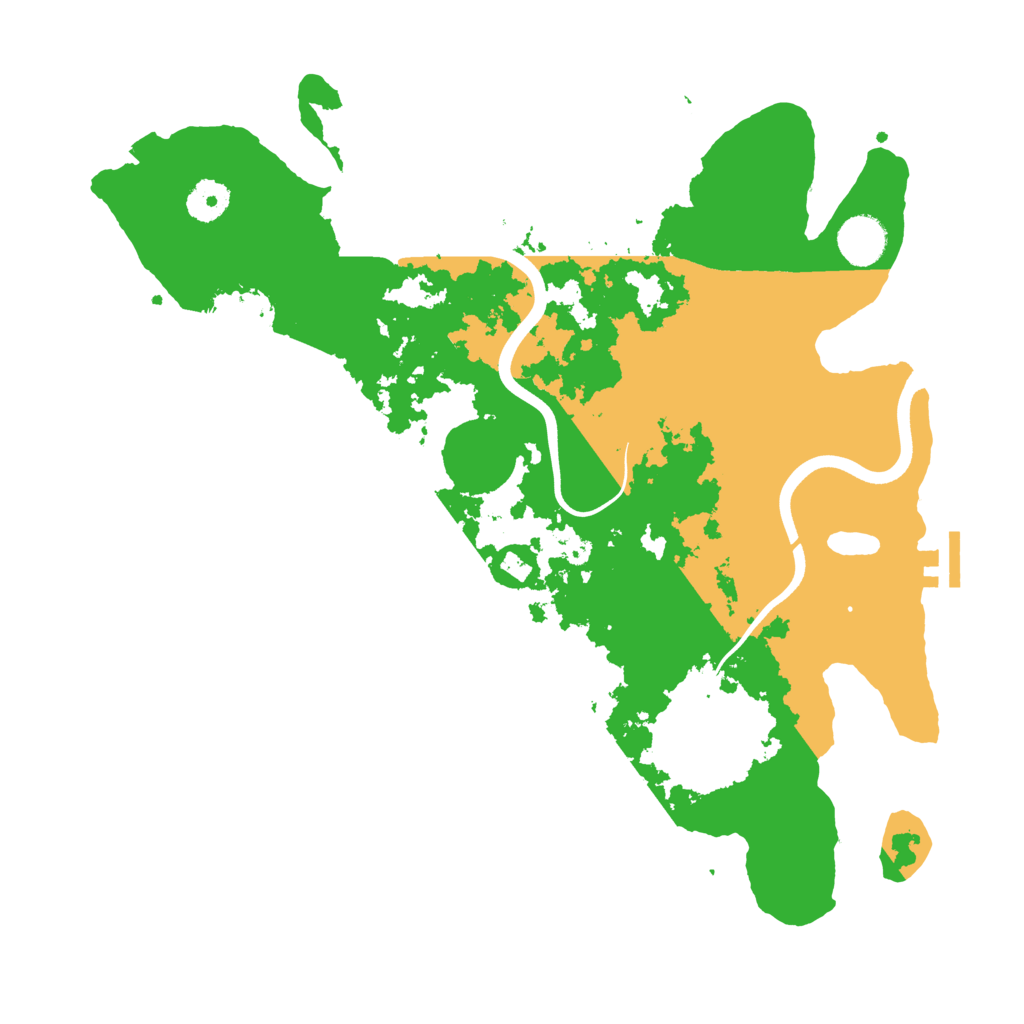 Biome Rust Map: Procedural Map, Size: 3700, Seed: 499792210
