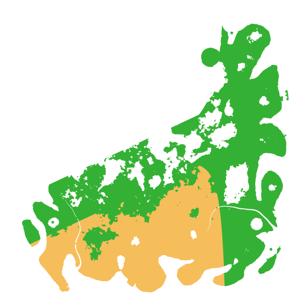Biome Rust Map: Procedural Map, Size: 4500, Seed: 1458692758