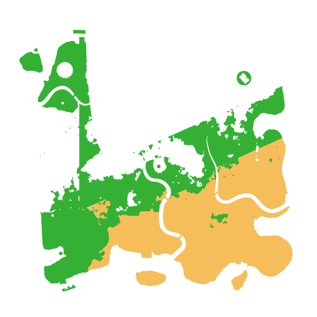 Biome Rust Map: Procedural Map, Size: 3500, Seed: 694208