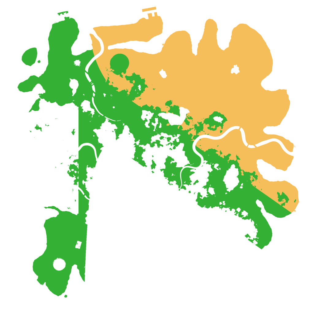 Biome Rust Map: Procedural Map, Size: 4500, Seed: 87878787