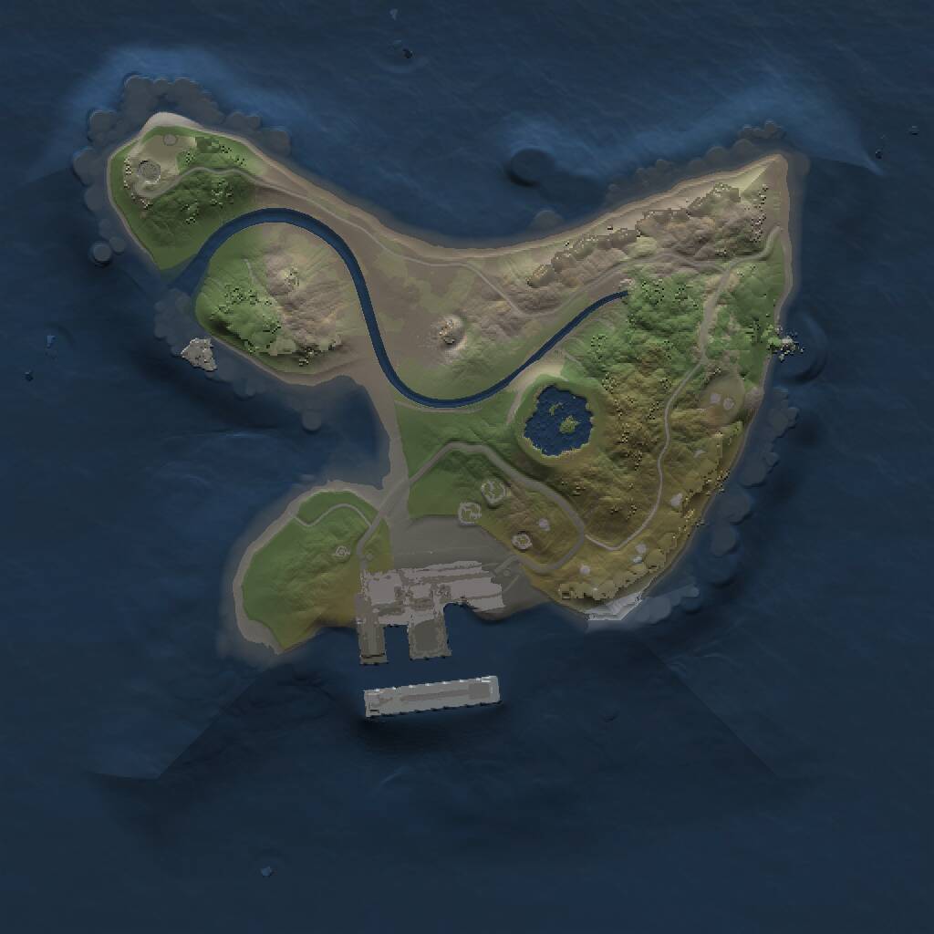 Rust Map: Procedural Map, Size: 1400, Seed: 462023211, 2 Monuments