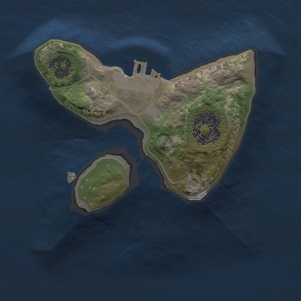 Rust Map: Procedural Map, Size: 1400, Seed: 462023211, 7 Monuments