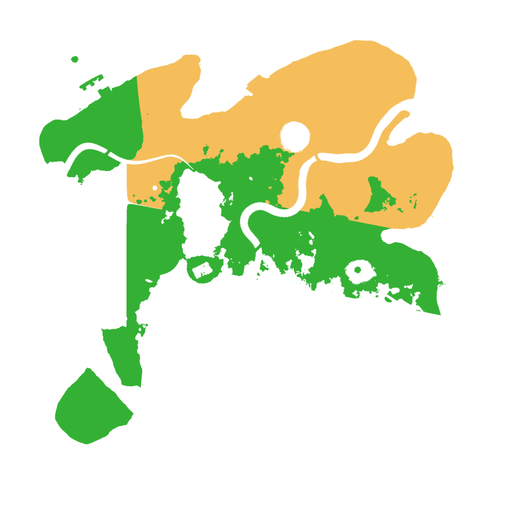 Biome Rust Map: Procedural Map, Size: 3000, Seed: 29764255