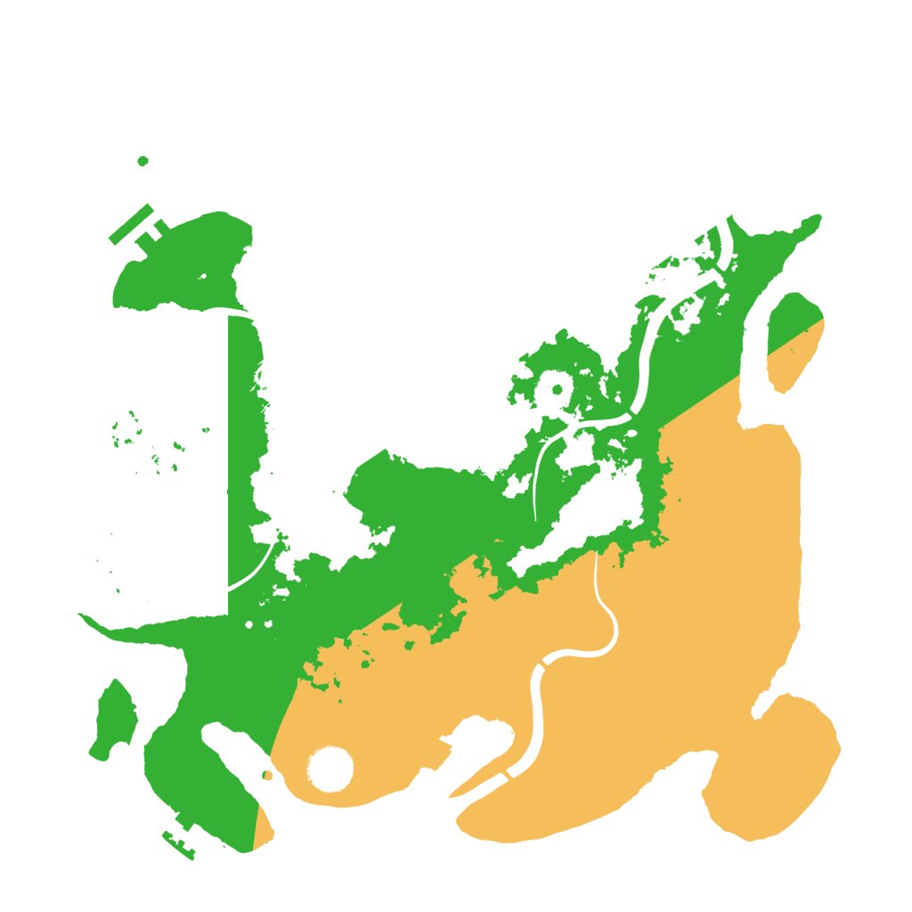 Biome Rust Map: Procedural Map, Size: 3500, Seed: 1350089752
